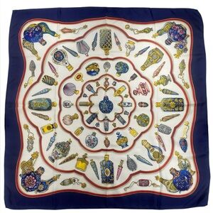 Hermes Vintage Silk Scarf Carre 90 Flacons Catherine Baschet
